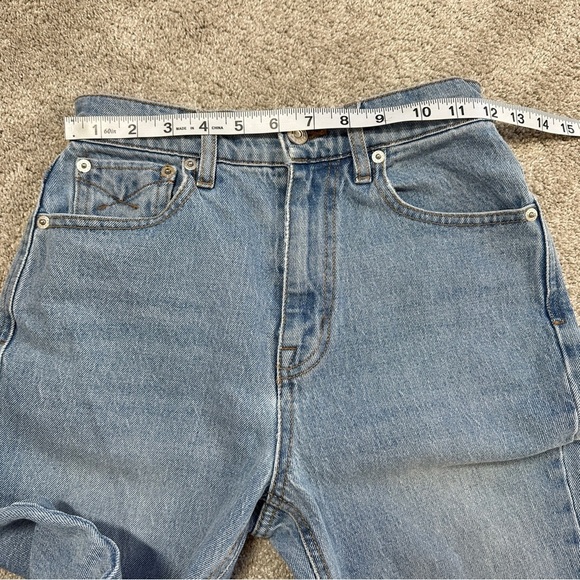 Unpublished Women’s Rae Olympic Straight Leg Jeans High Rise Medium Wash Blue 23 - Picture 12 of 15